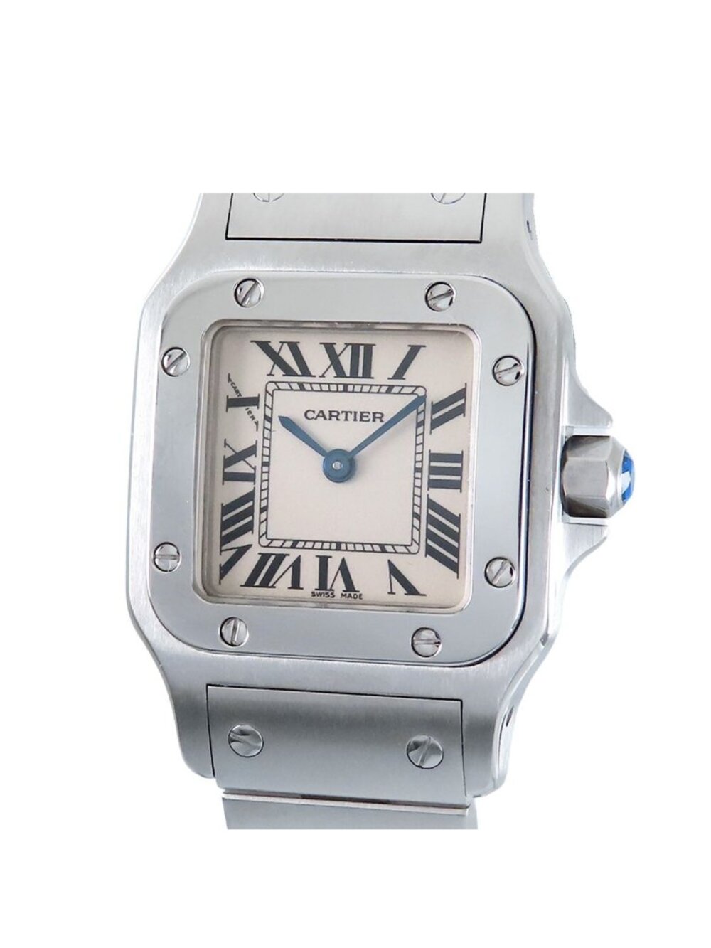 Cartier Santos Galbee SM Ivory SS Santos de Cartier Watch Quartz